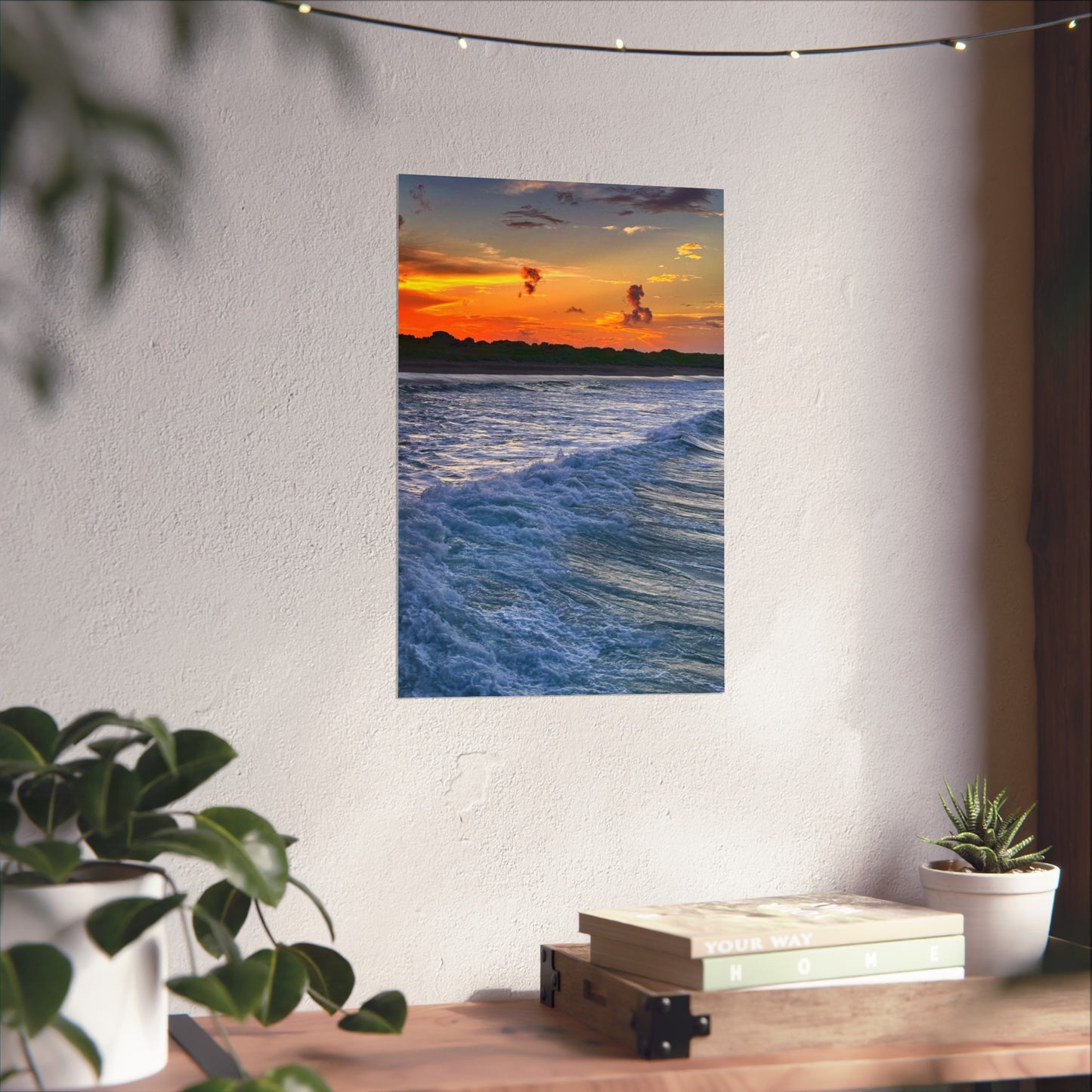 Miami Beach poster | Bring the Outdoors Inside with Stunning Landscape Prints | Vertical poster