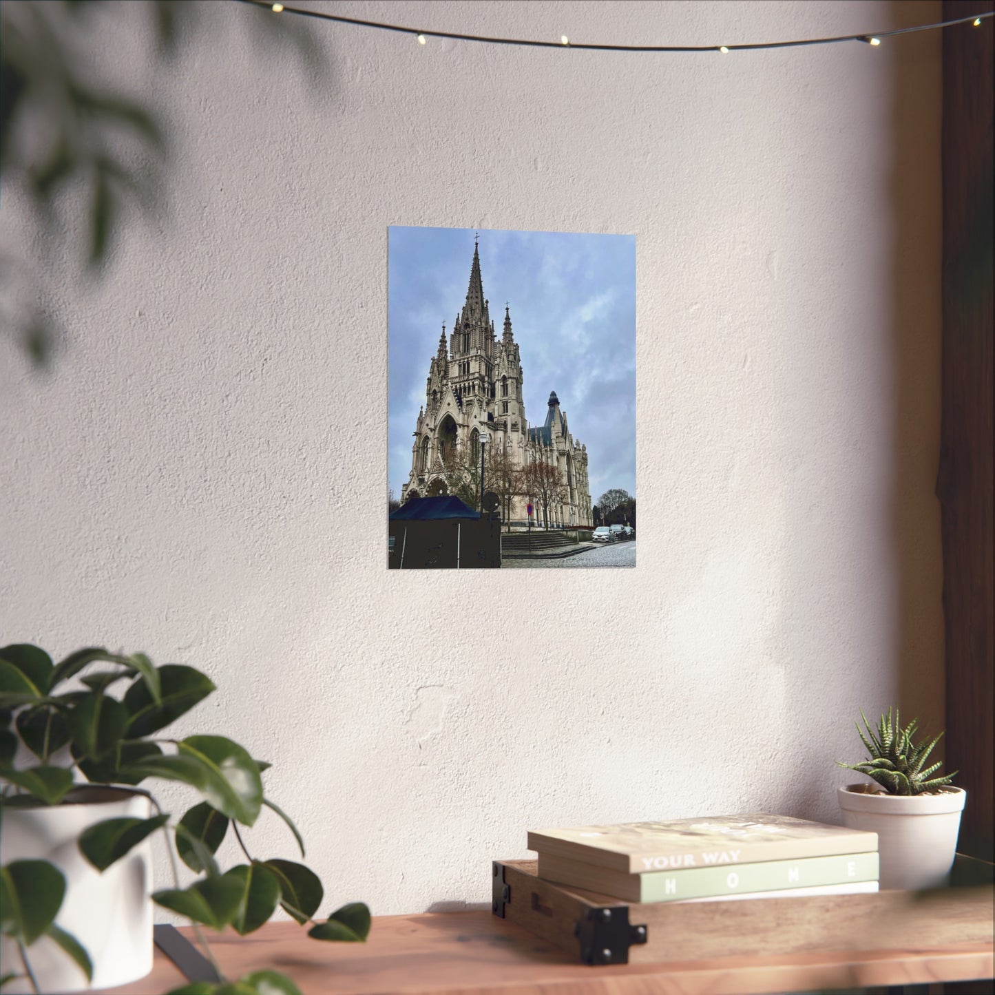 Brussels cathedral Matte Vertical Posters