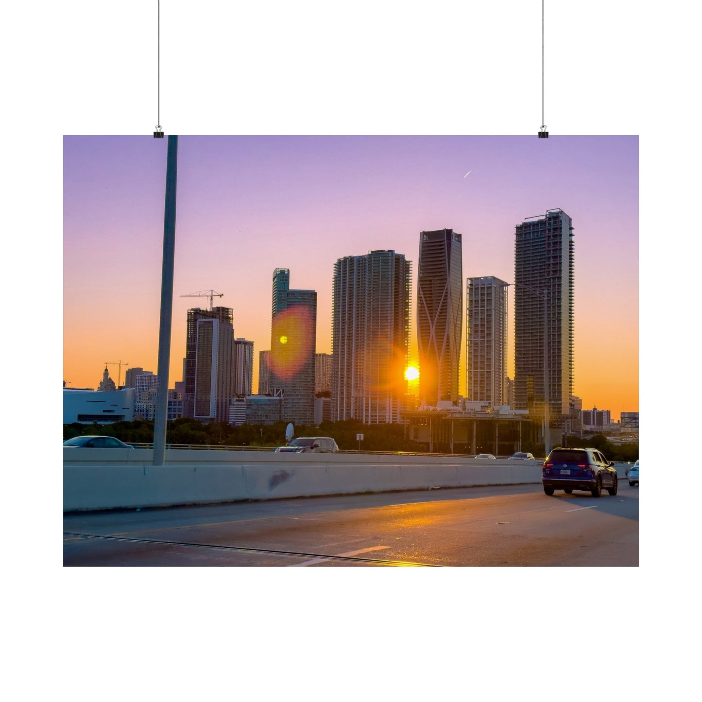 Miami poster| Buildings| Horizontal Posters| personalized posters