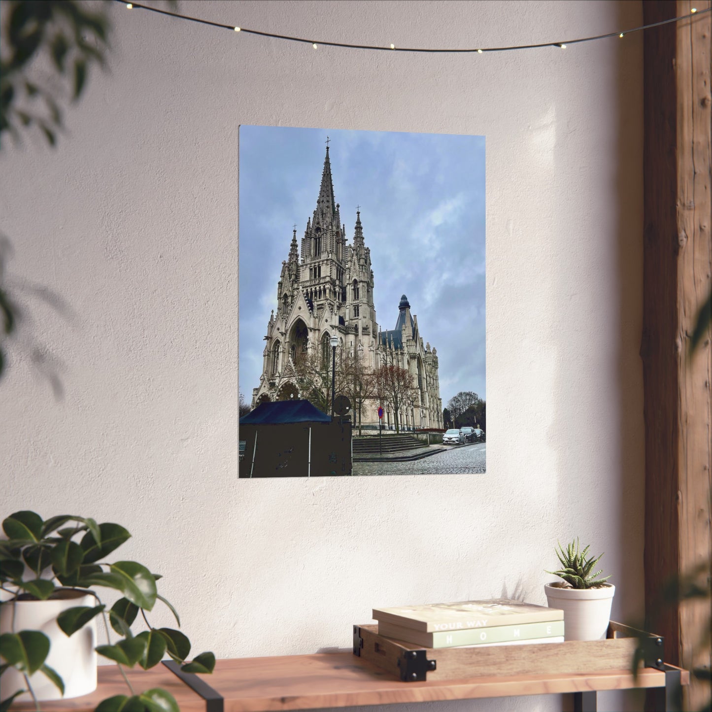 Brussels cathedral Matte Vertical Posters