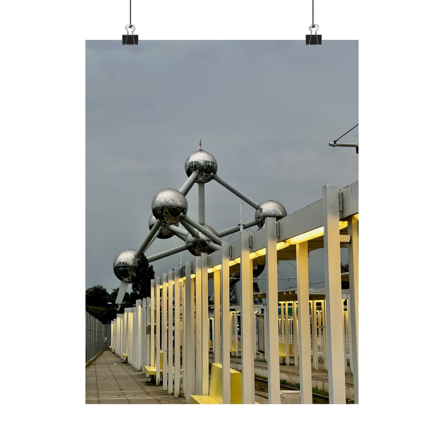 Atomium Brussels Matte Vertical Posters