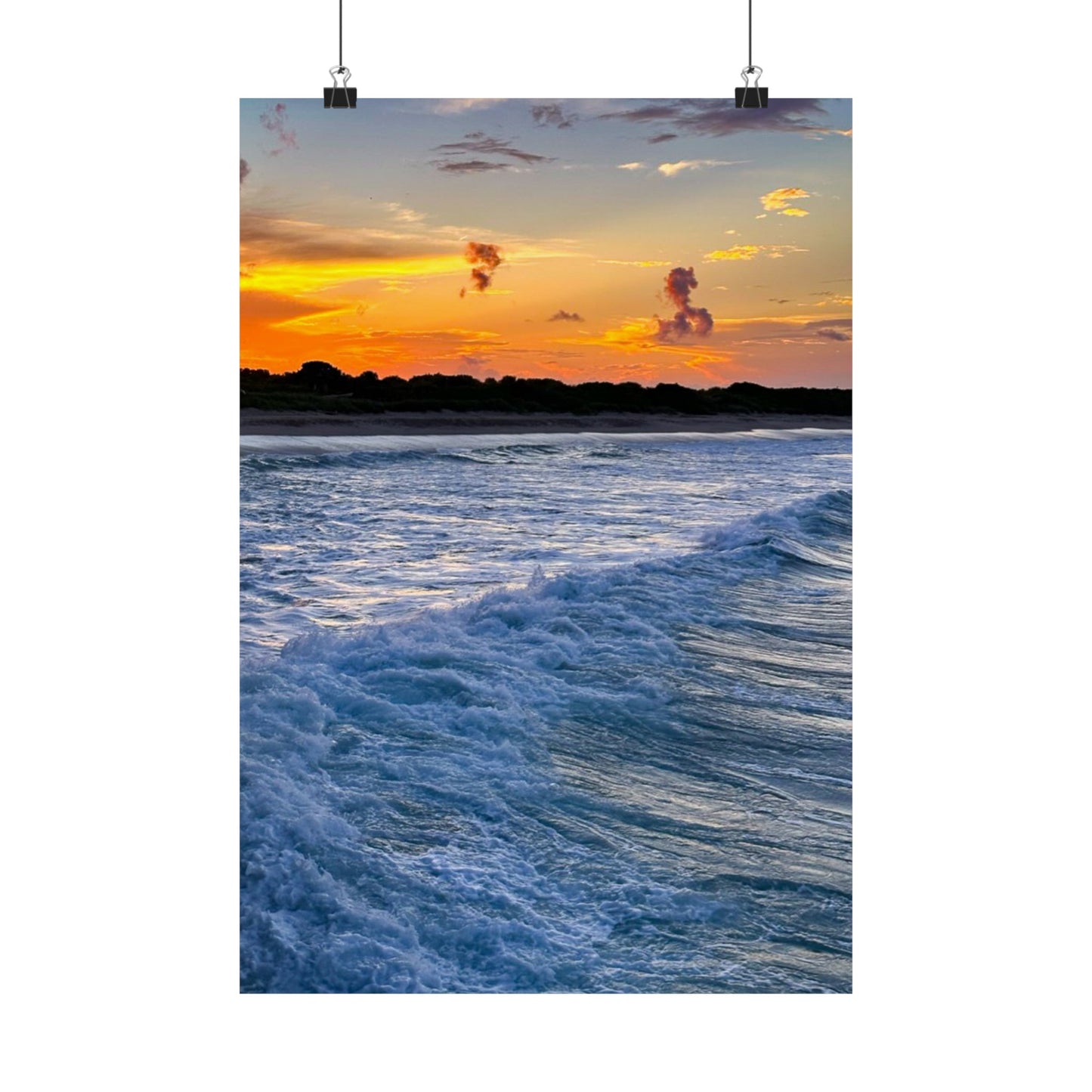 Miami Beach poster | Bring the Outdoors Inside with Stunning Landscape Prints | Vertical poster