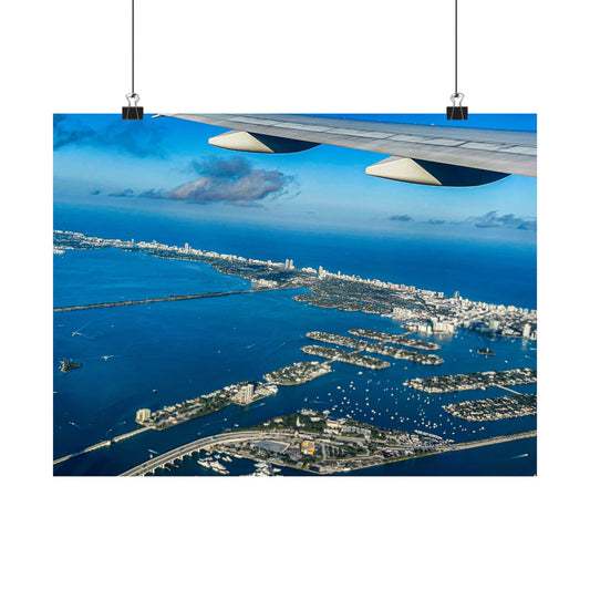 Airplane view | Traveling | Matte Horizontal Posters | Office decor