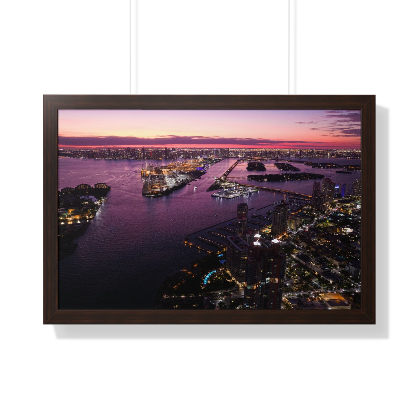 Buildings Framed Horizontal Poster