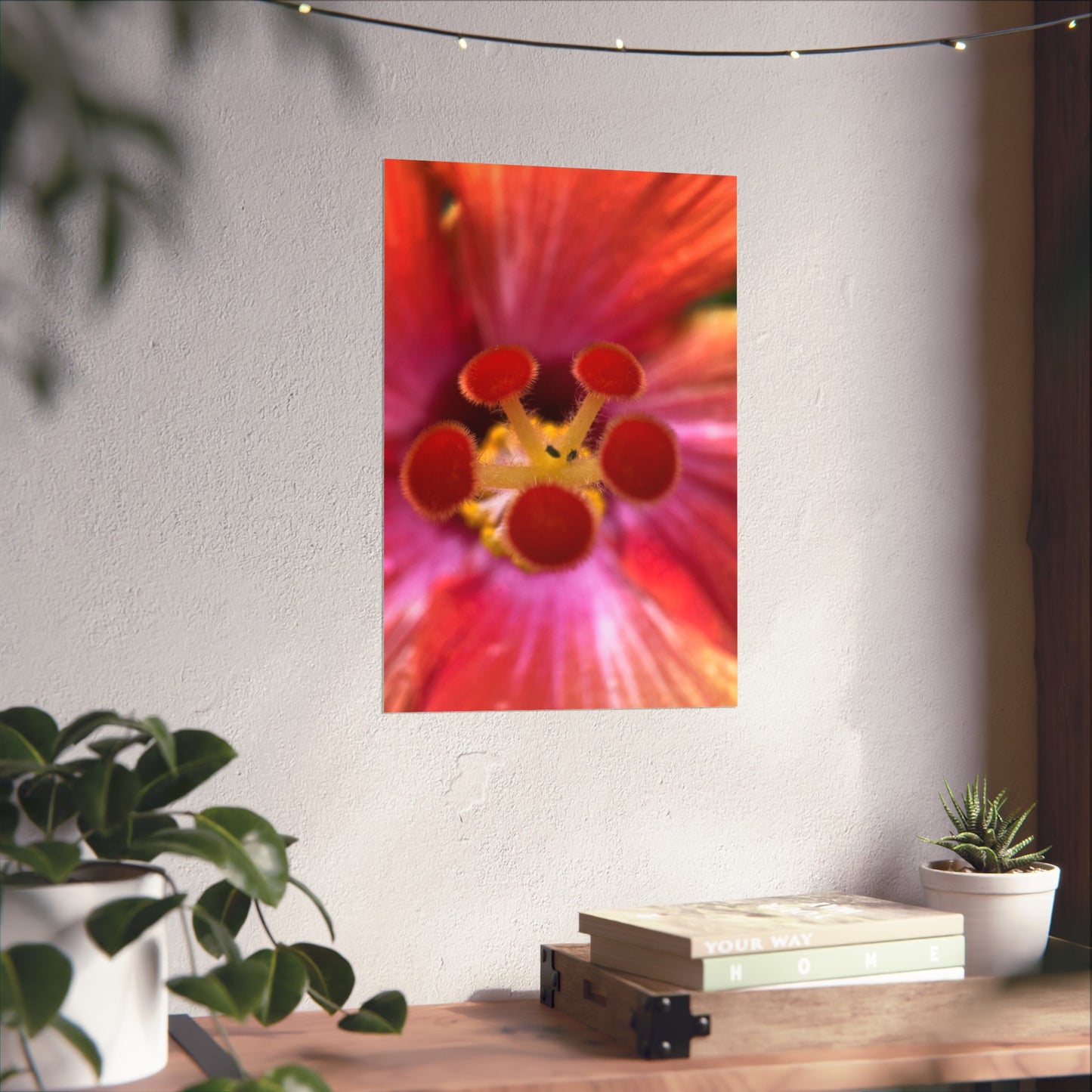 Pink flower Matte Vertical Posters