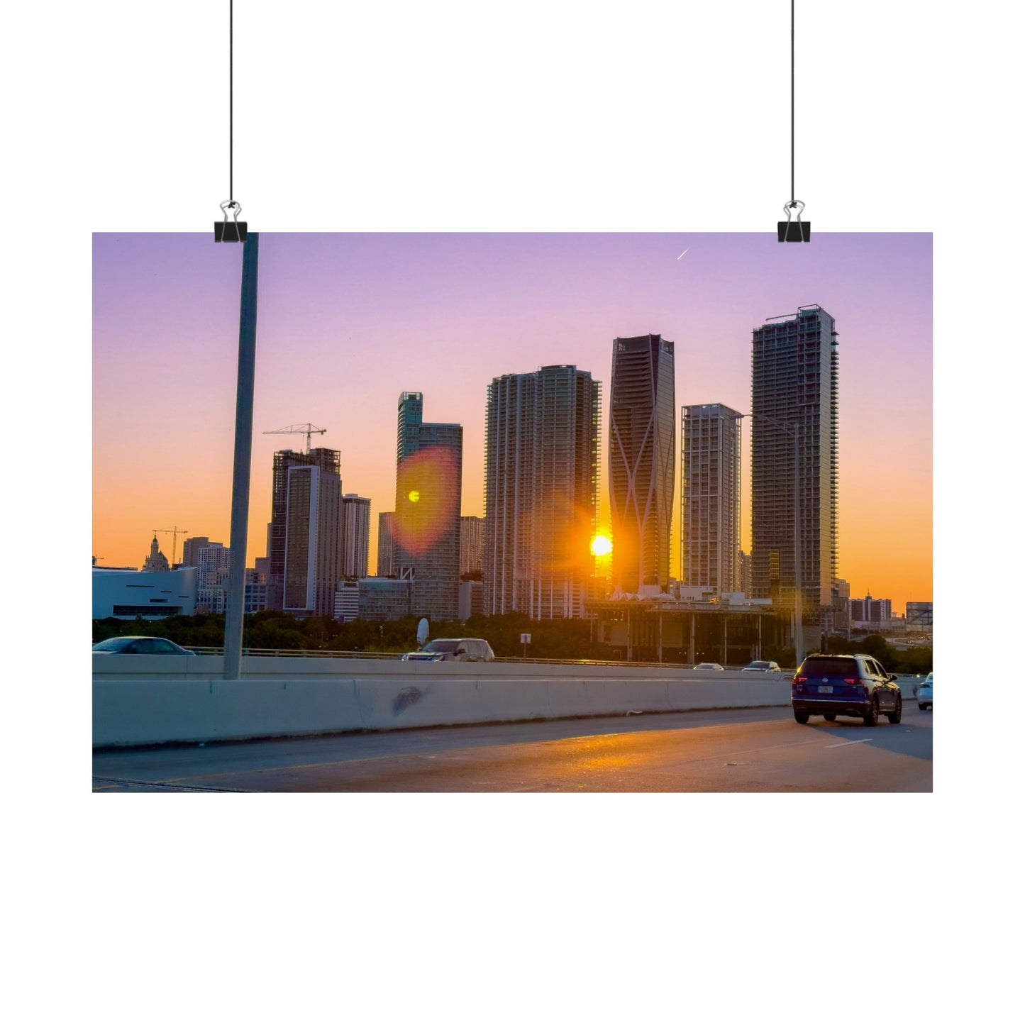 Miami poster| Buildings| Horizontal Posters| personalized posters