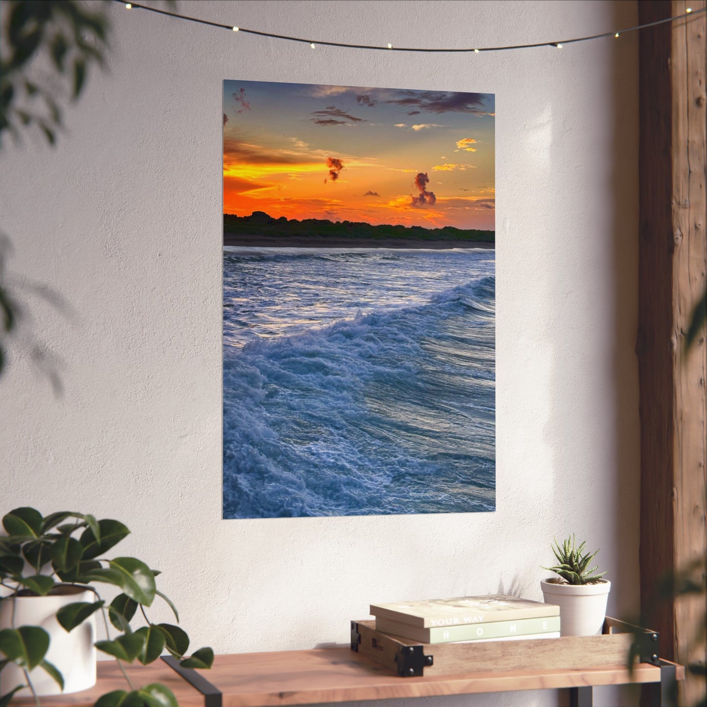 Miami Beach poster | Bring the Outdoors Inside with Stunning Landscape Prints | Vertical poster