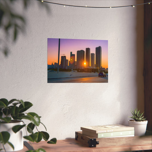 Miami poster| Buildings| Horizontal Posters| personalized posters