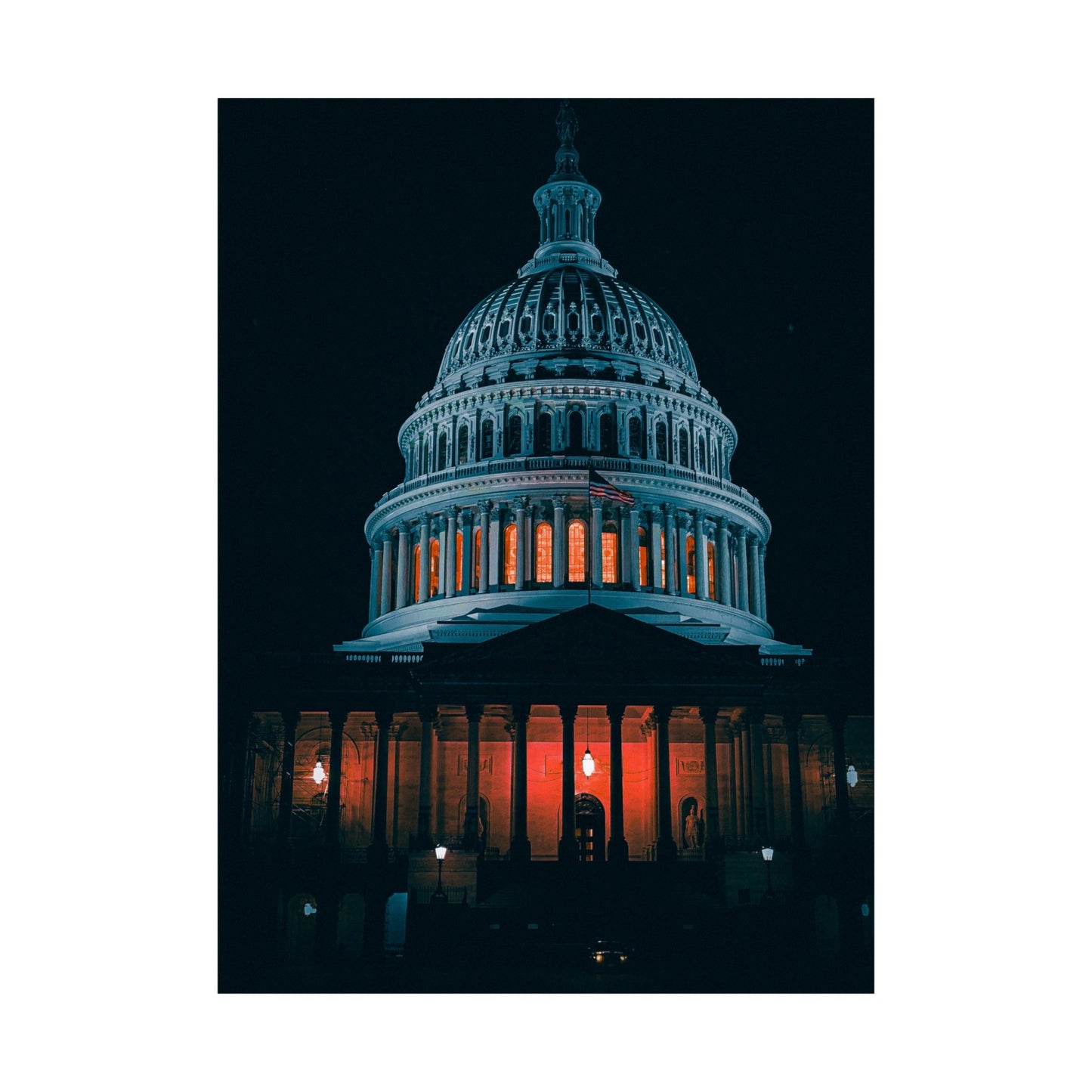 White House Matte Vertical Poster