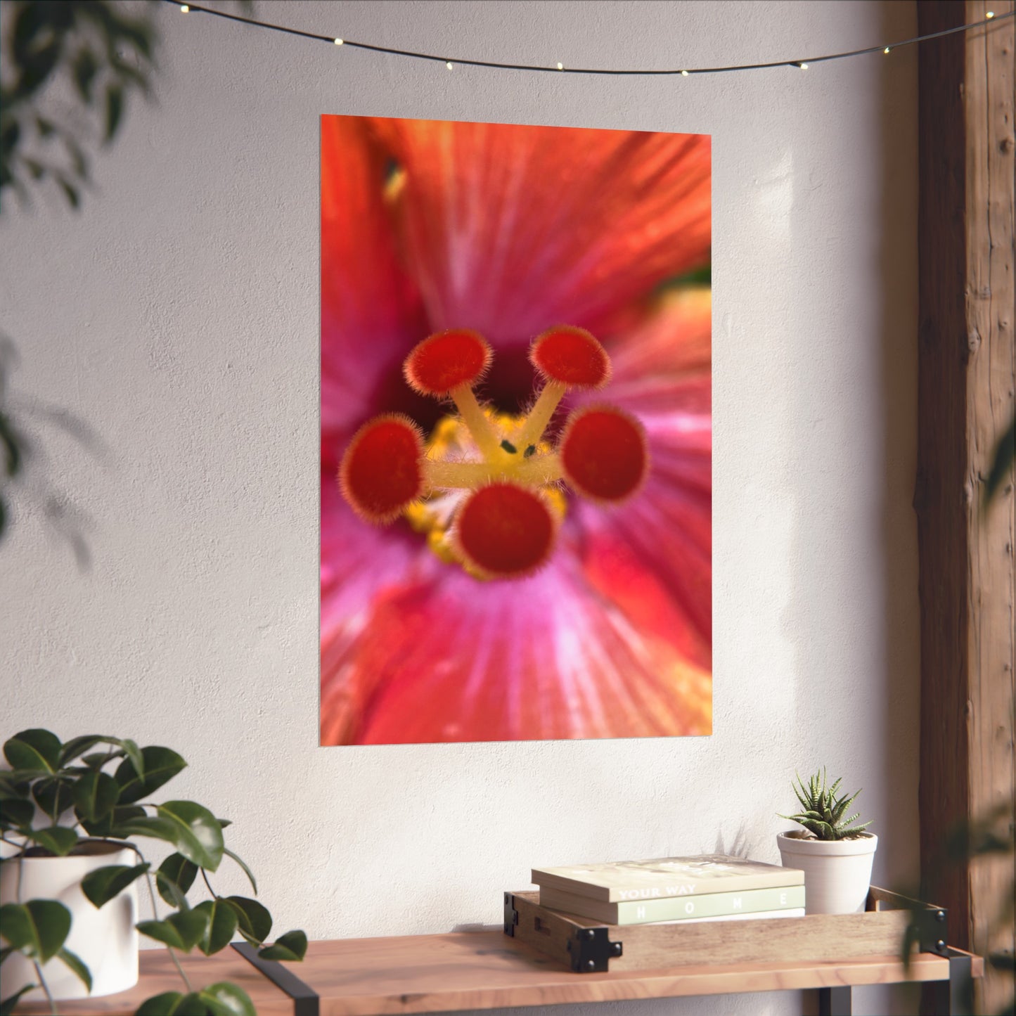 Pink flower Matte Vertical Posters