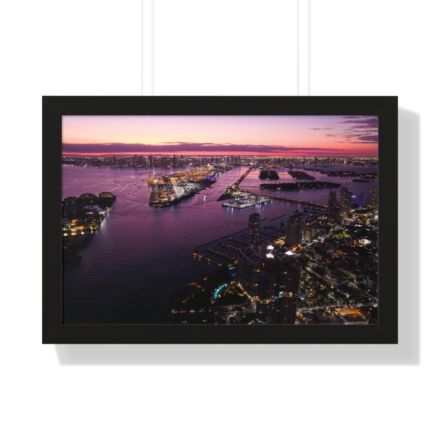 Buildings Framed Horizontal Poster