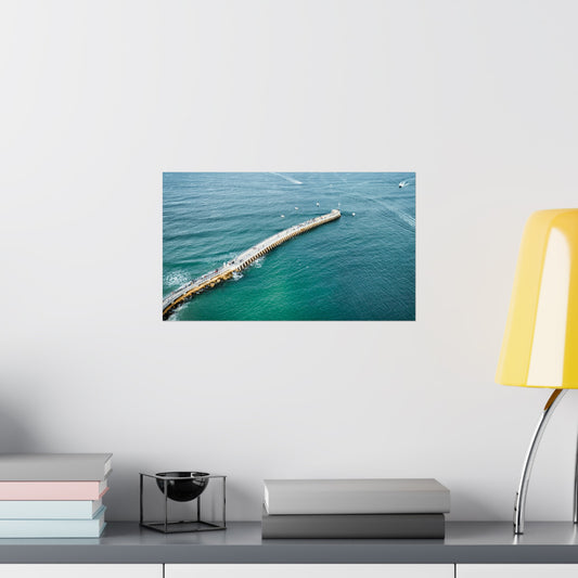 Melbourne beach Poster| Fishing | Matte Horizontal Posters | Home decor | Posters