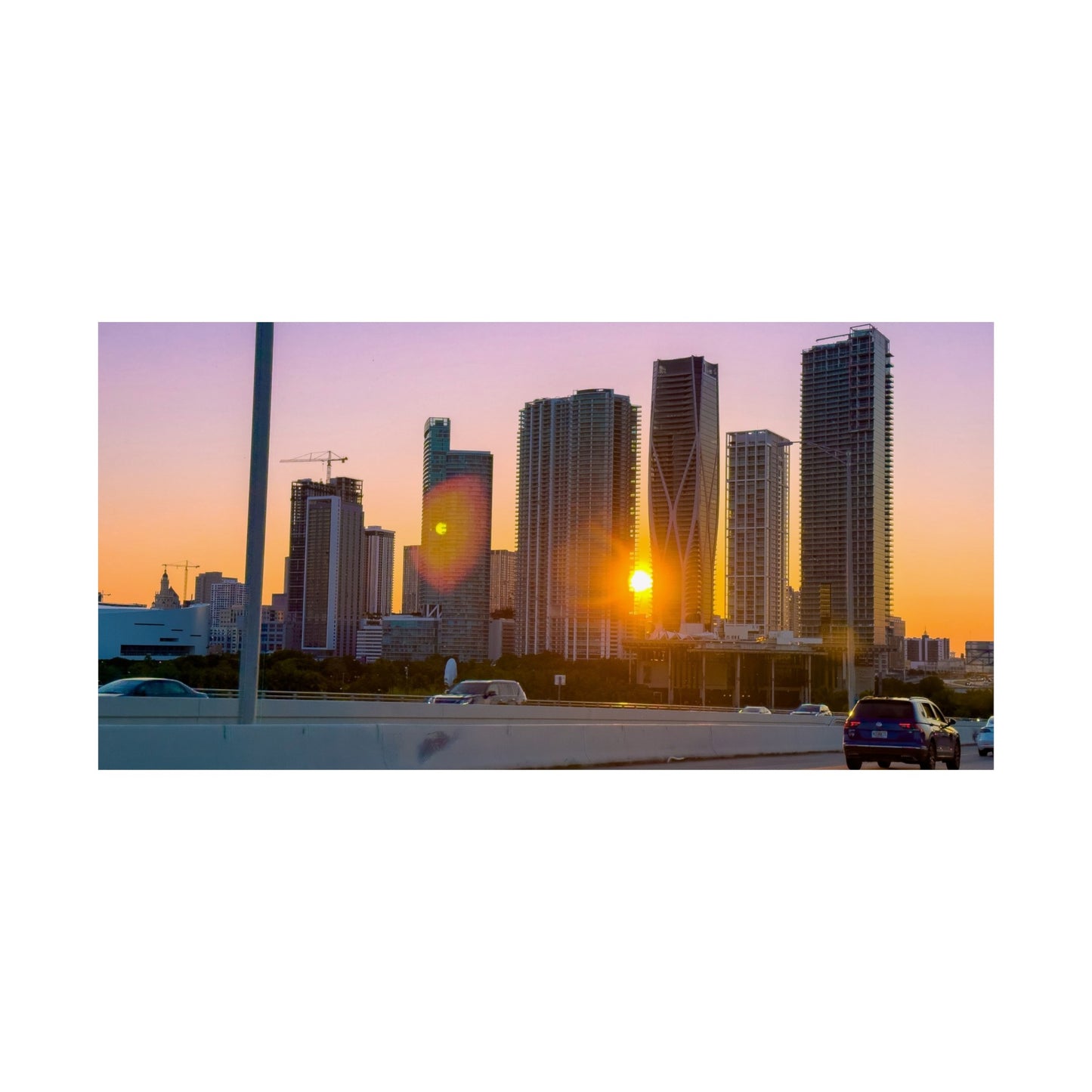 Miami poster| Buildings| Horizontal Posters| personalized posters